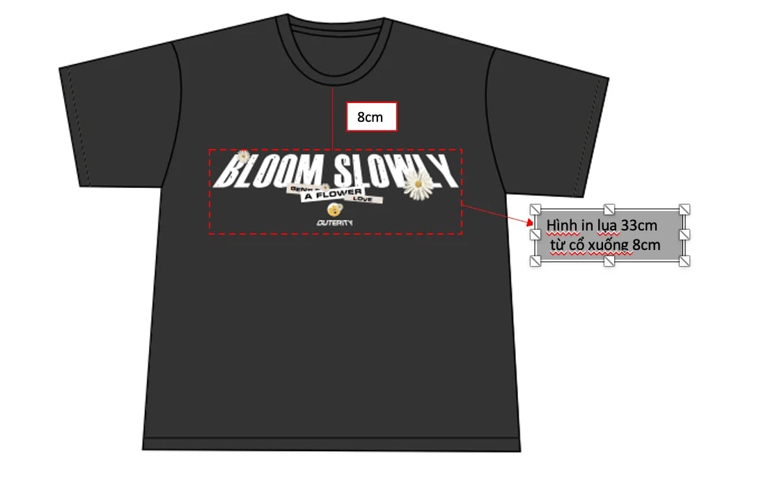 OUTERITY Bloom Slowly Premium Cotton 250gsm 男女通用 正肩舒適棉質 T-Shirt