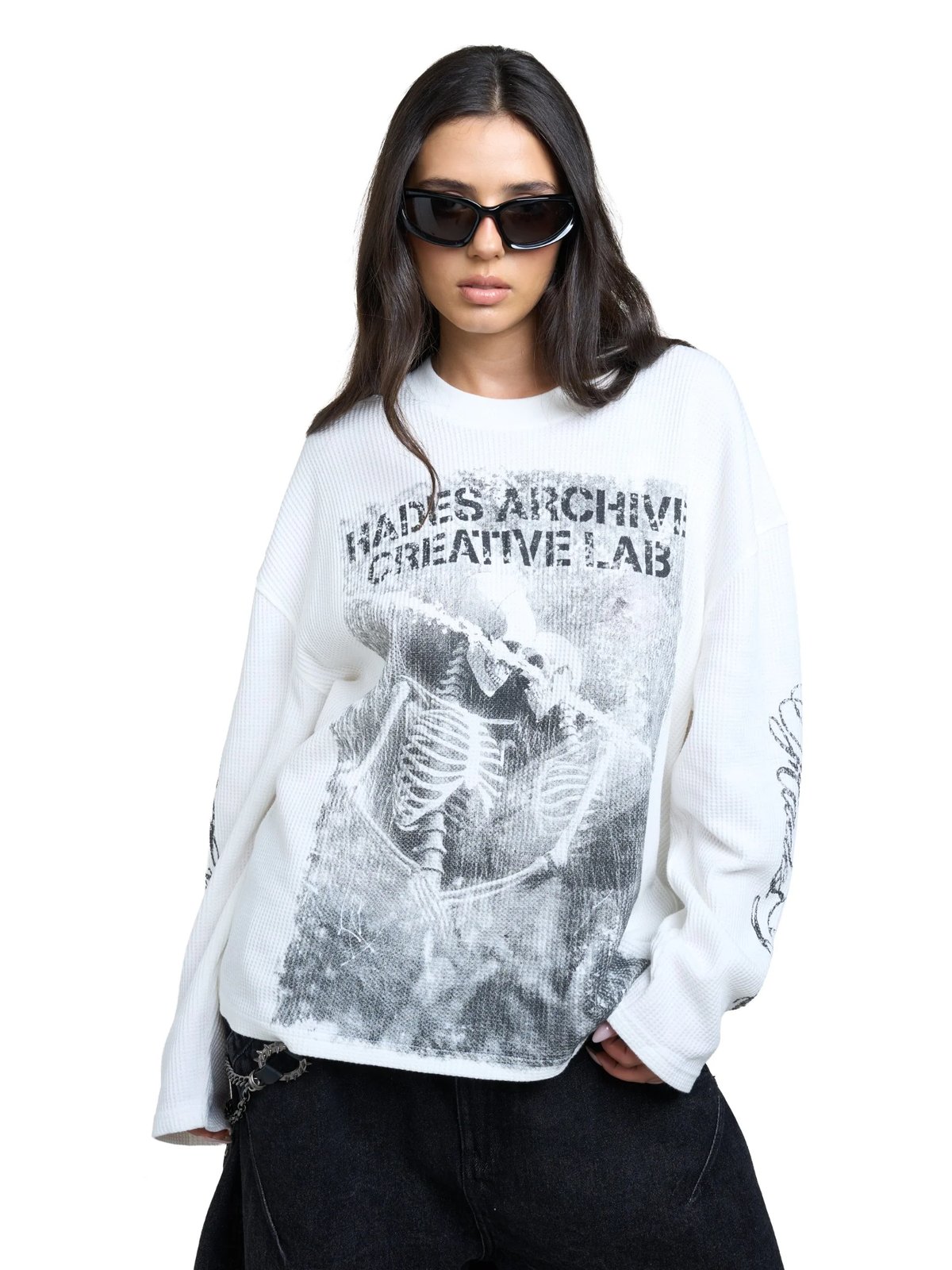 HADES LAST KISS 印花長袖 T-shirt