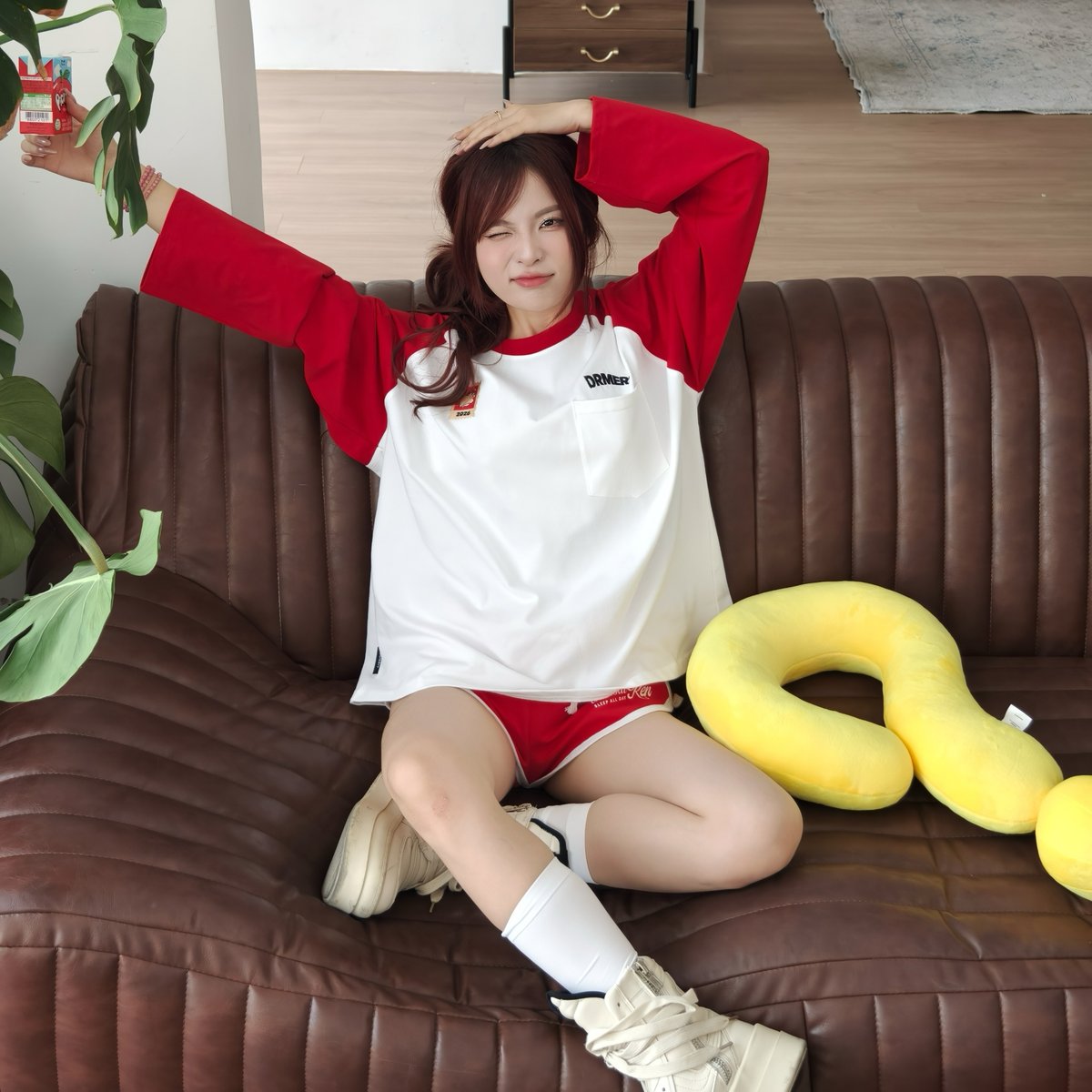 OUTERITY Foal 26 Raglan Long Sleeve T-Shirt 100% Cotton Boxy Fit Unisex