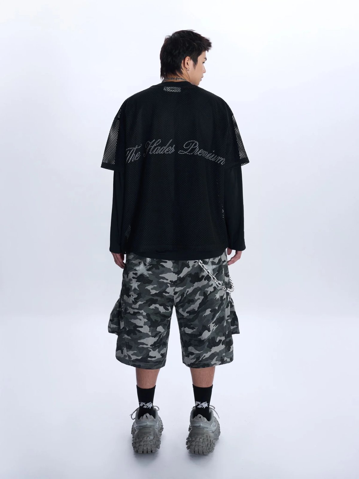 HADES 777 Mesh 網眼運動 T-Shirt - 黑色