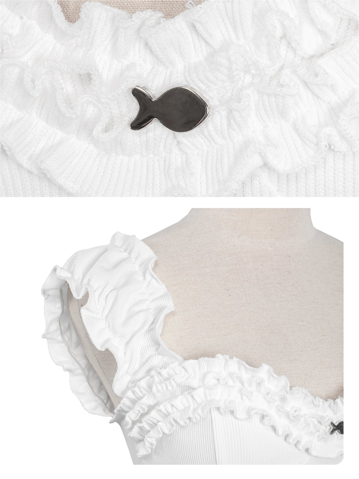 DKMV Ha Rin Romantic Ruffle Off-Shoulder Dress