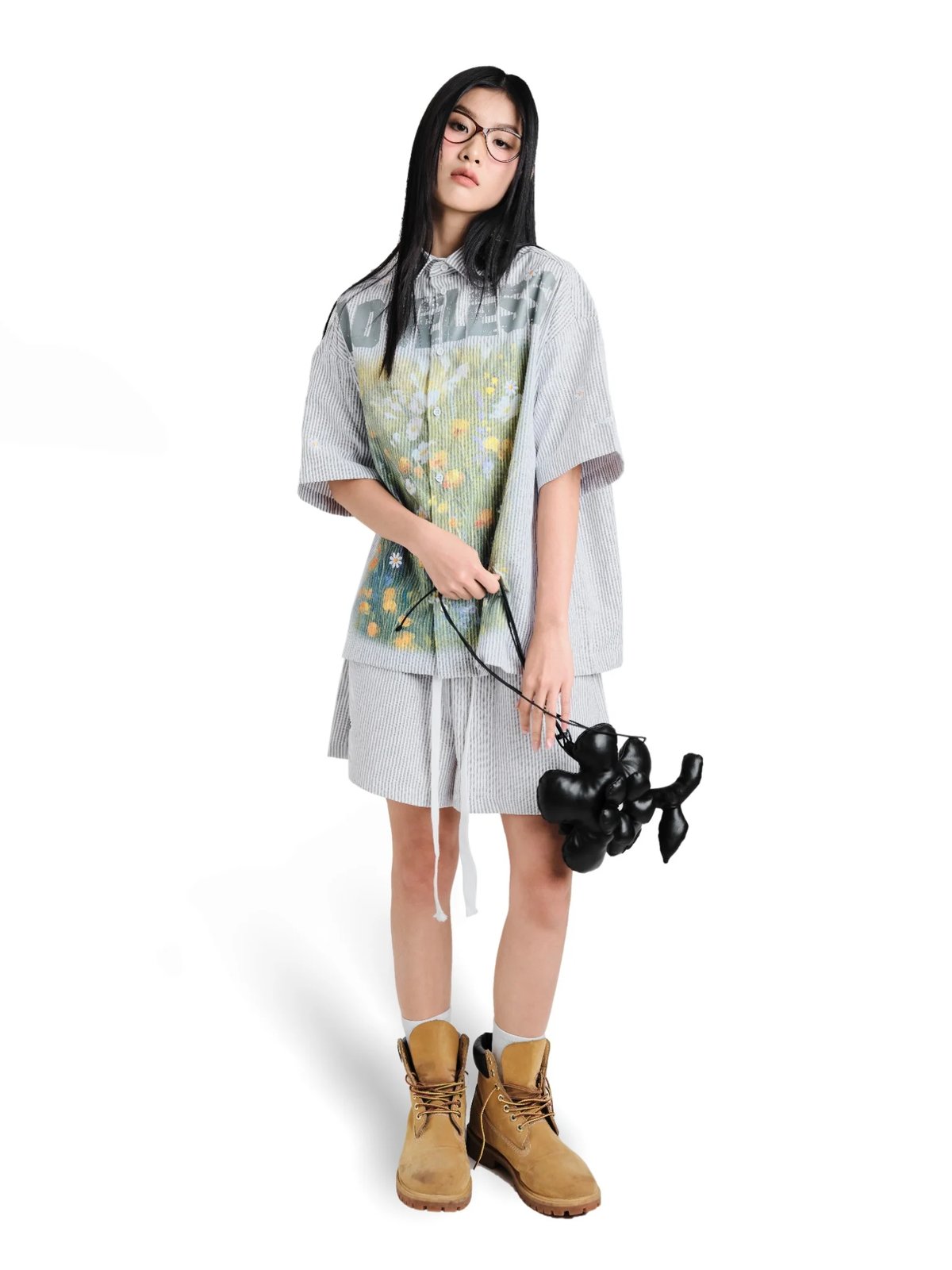 HADES LOVELESS Striped Short Sleeve Shirt