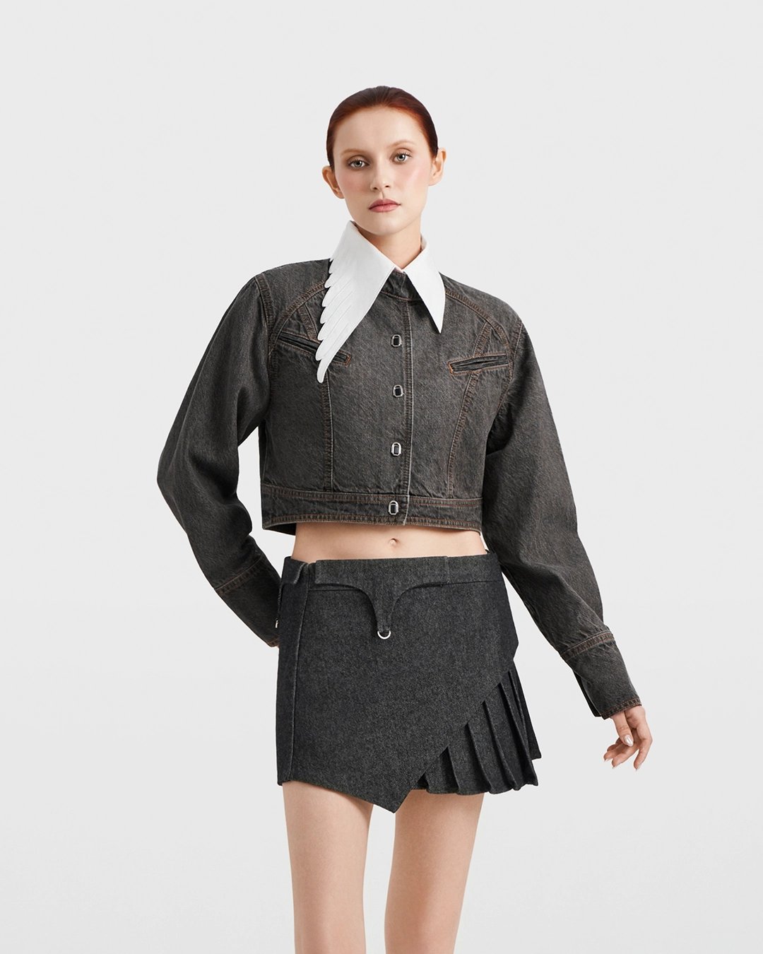 DEAR JOSÉ THE RAVEN Denim Mini Skirt