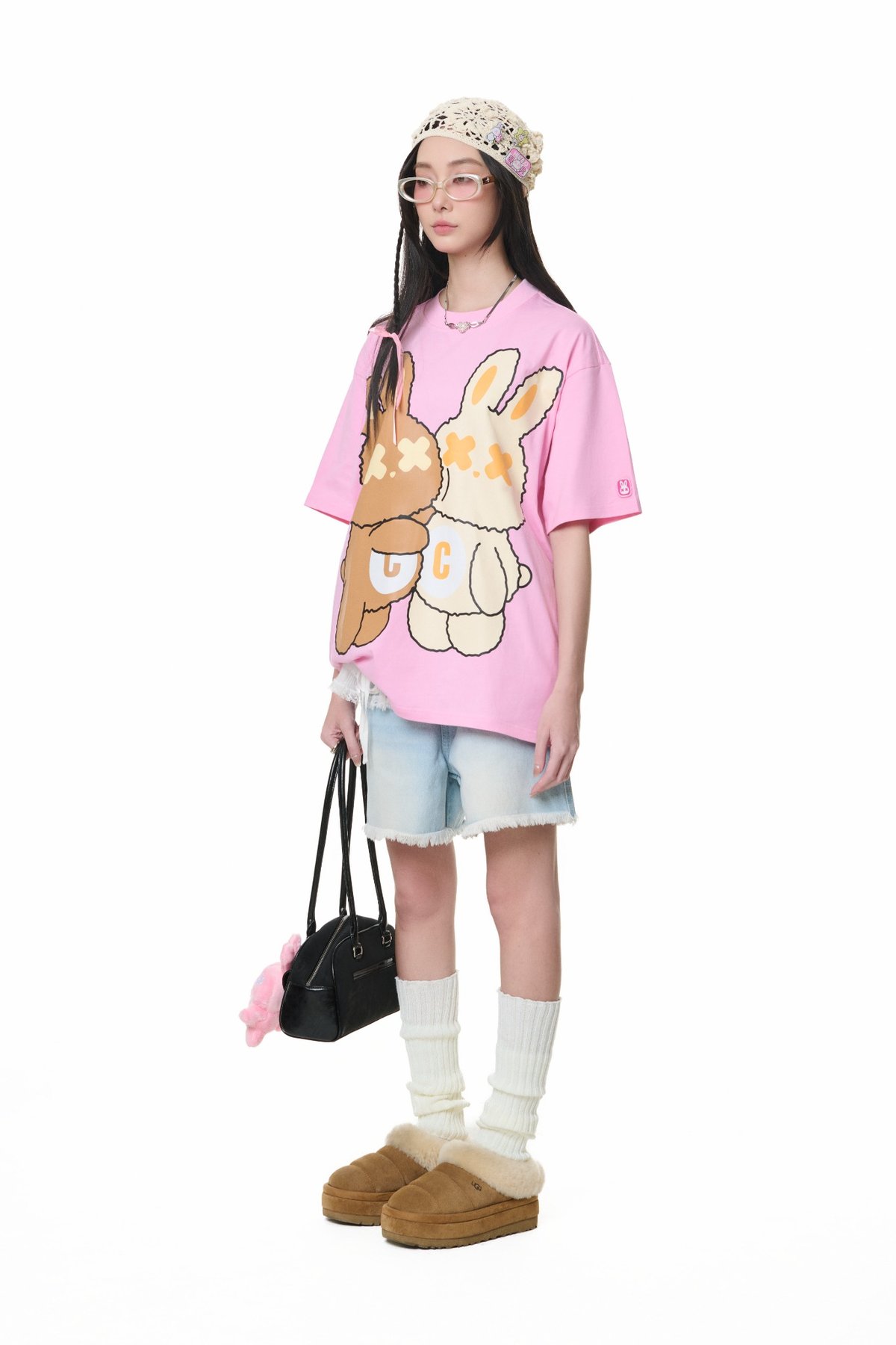 BAD RABBIT Dreamer Collection Rabbit Hug Graphic Tee
