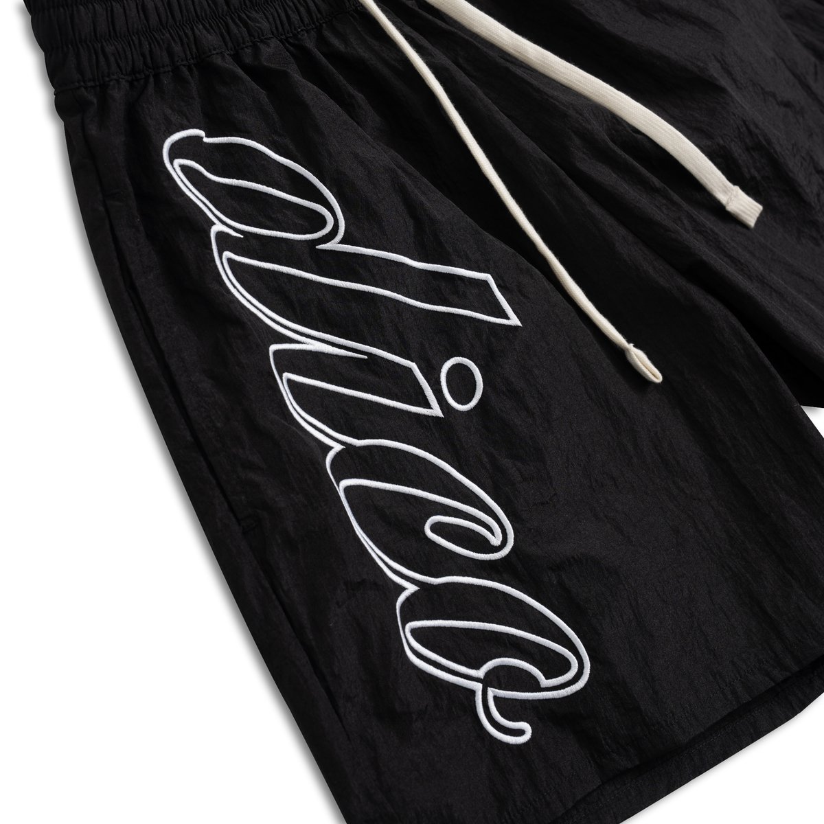 DIRTYCOINS Dico Crinkled Script 尼龍短褲