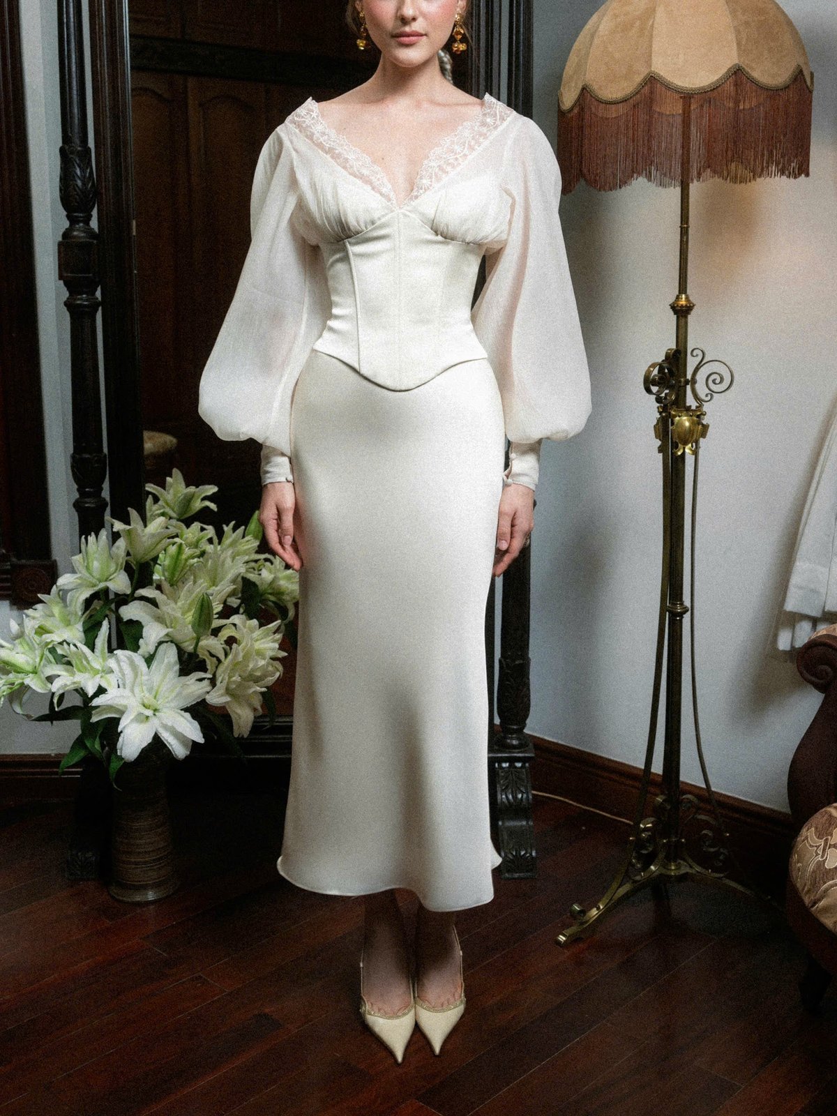 KISSERINE NIXIE Satin Skirt