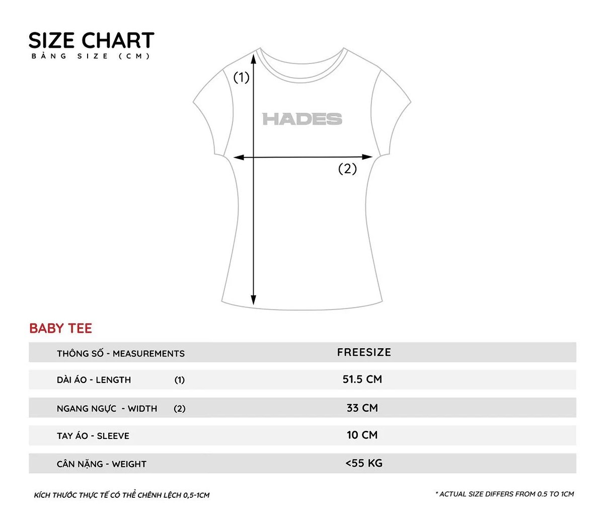 HADES Inverted Tee - Black