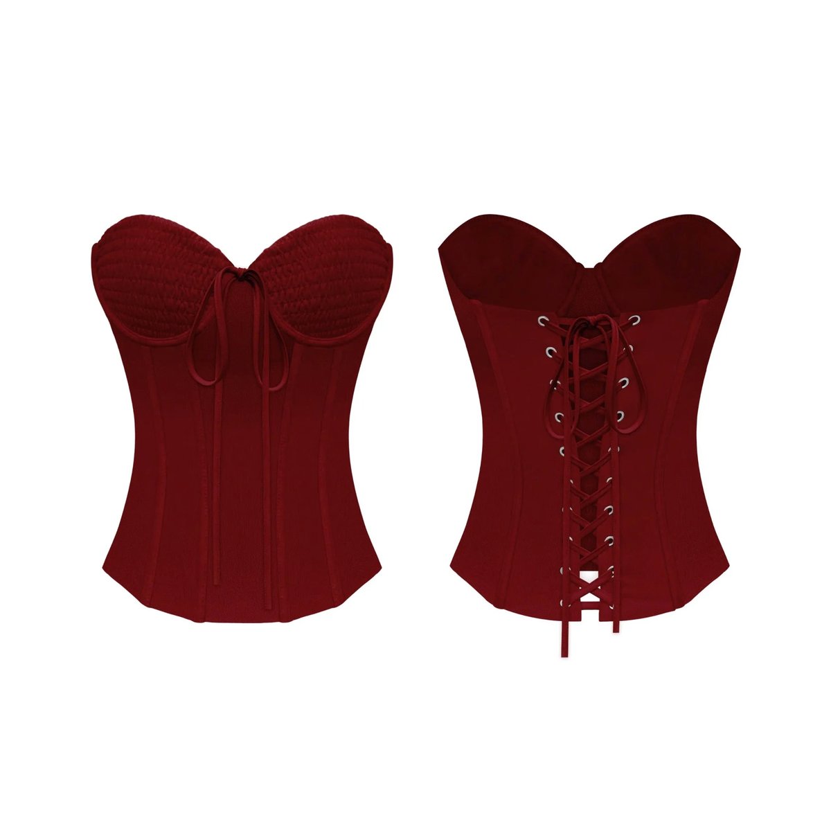 KILL SYSTEM POWER Sexy Sheer Ruched Bust Corset Top