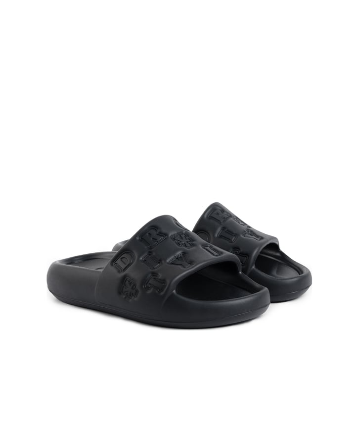 DirtyCoins Embossed Slides 壓紋運動拖鞋