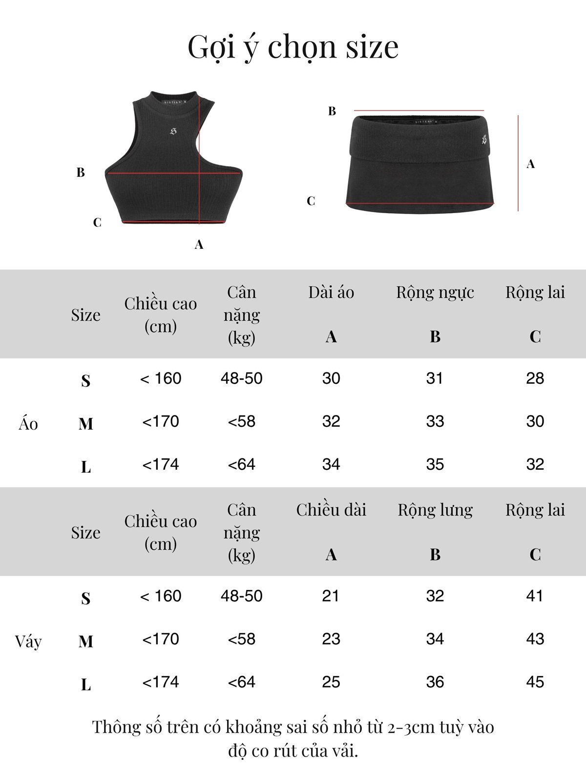 SISTERS Lottie Cut-out Knit Top and Mini Skirt Set - Black