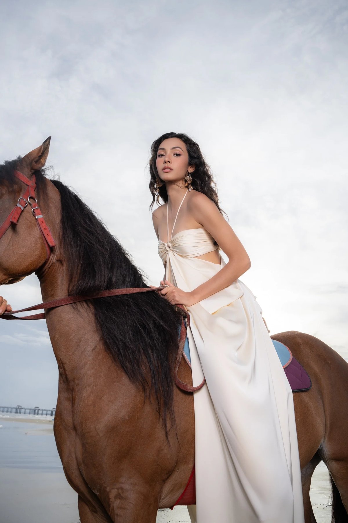 KISSERINE Isabella Satin 緞面連身裙