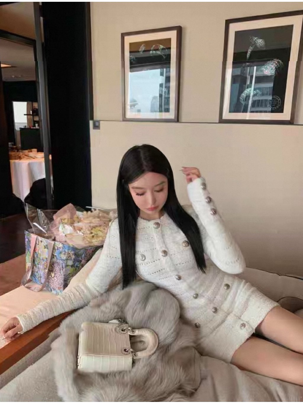 VSOCOOL Edit WHITE AIRI DRESS