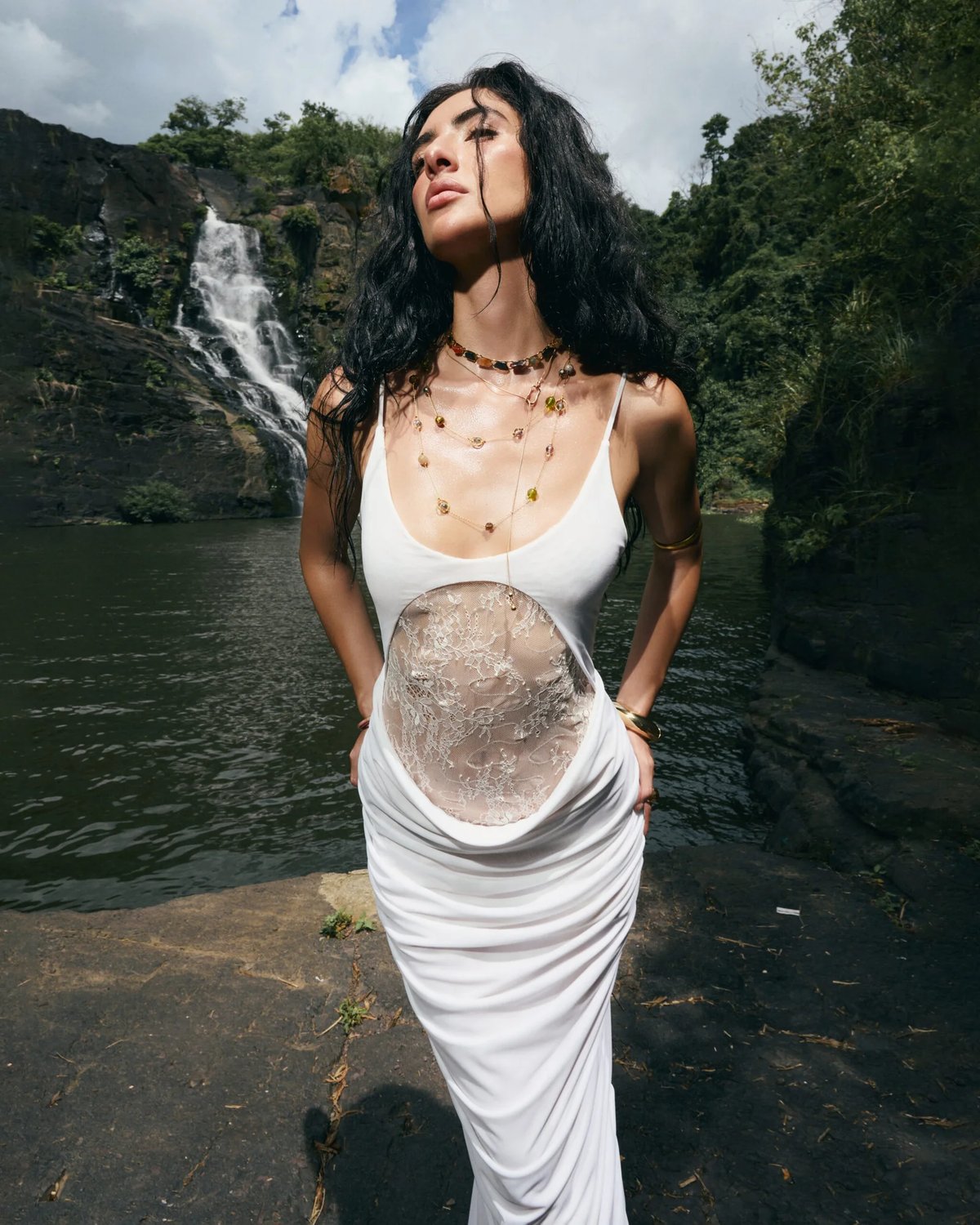 VIERY Bahama Dress - White