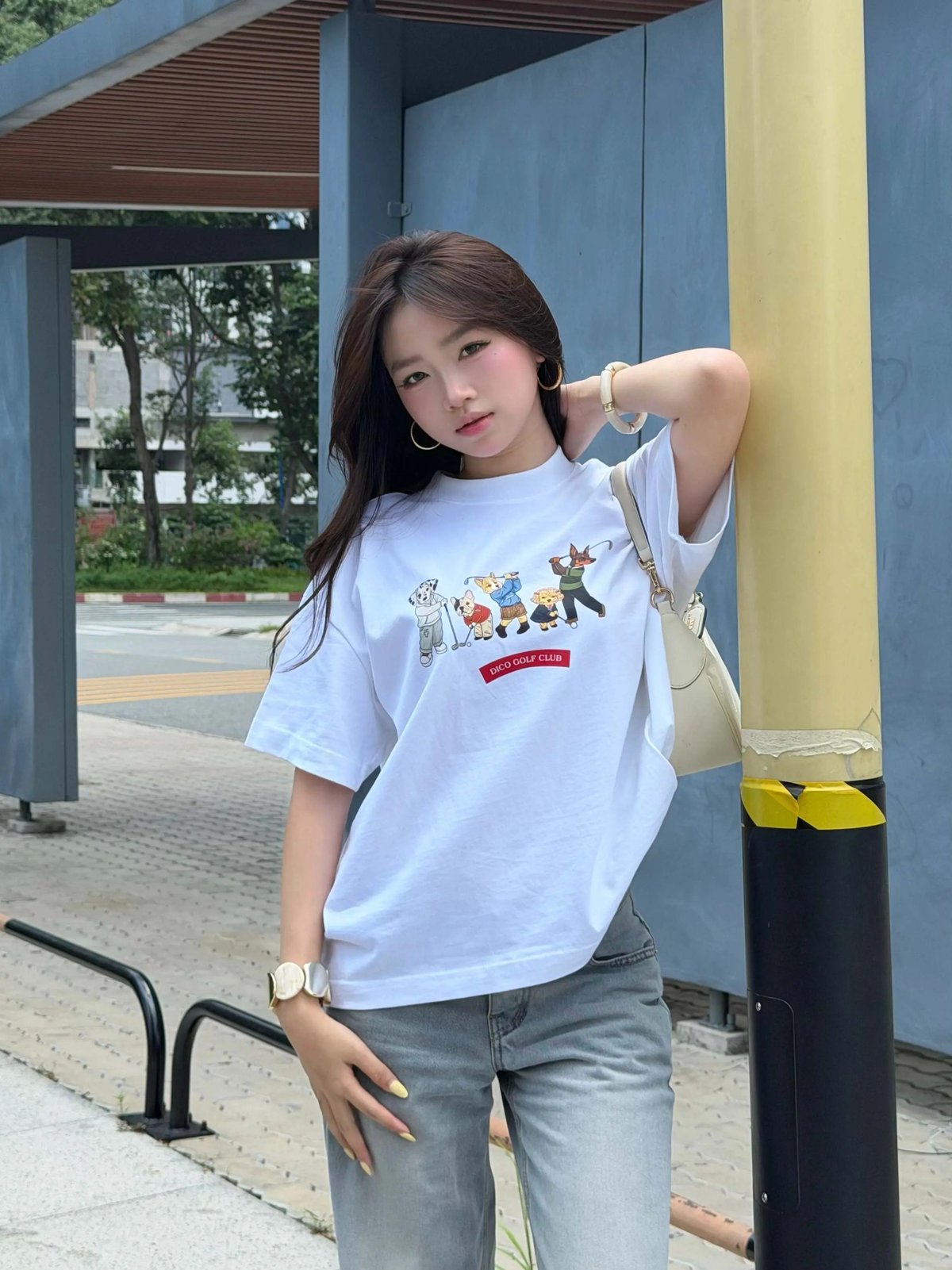 DIRTYCOINS Dico Puppies Golf Club Graphic T-shirt