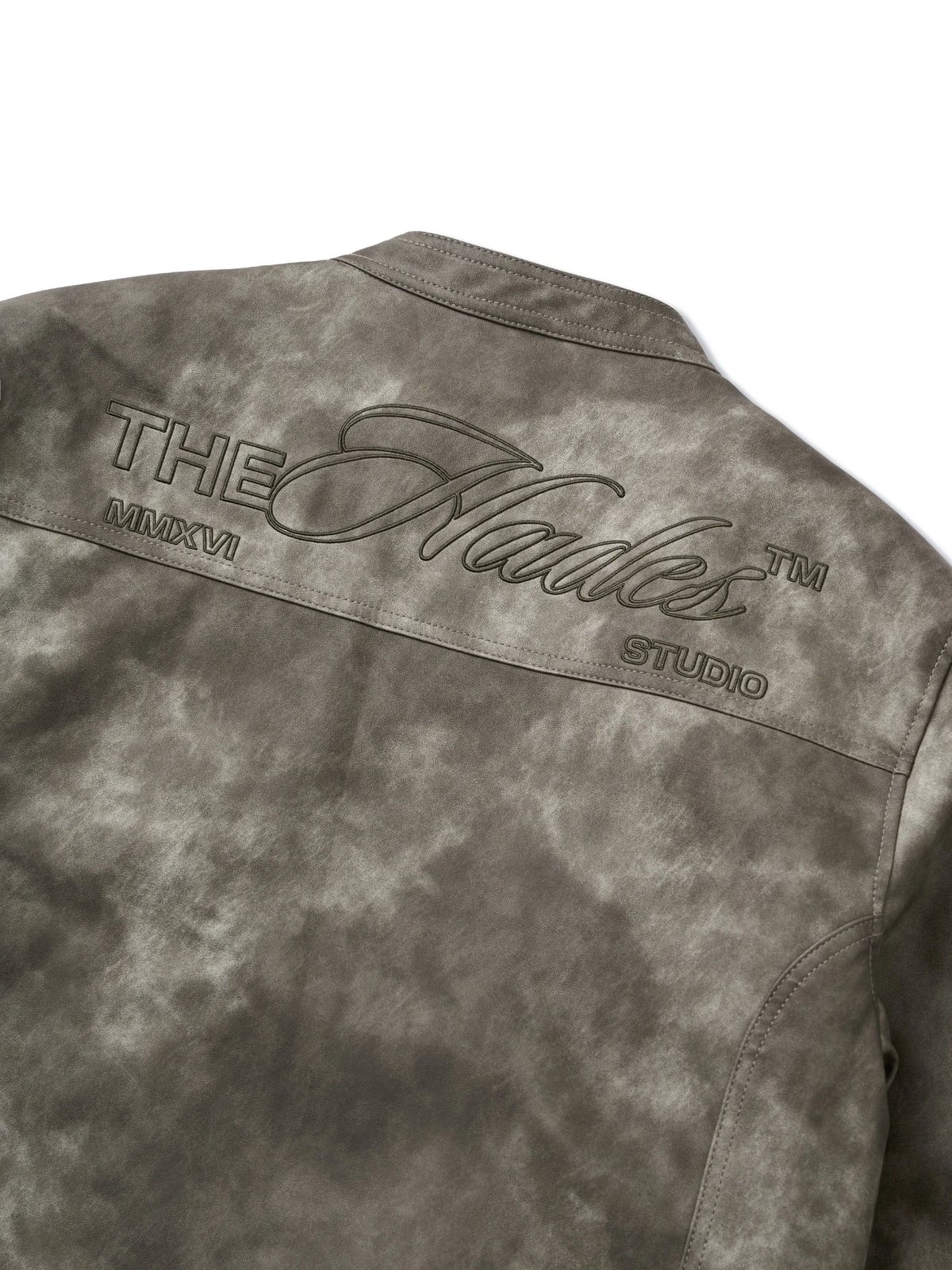 HADES Black Wax Biker Jacket