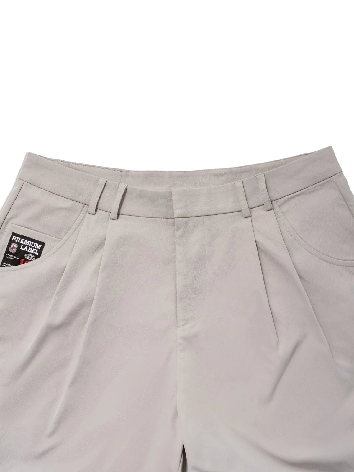 HADES Pleated Casual Shorts - Beige