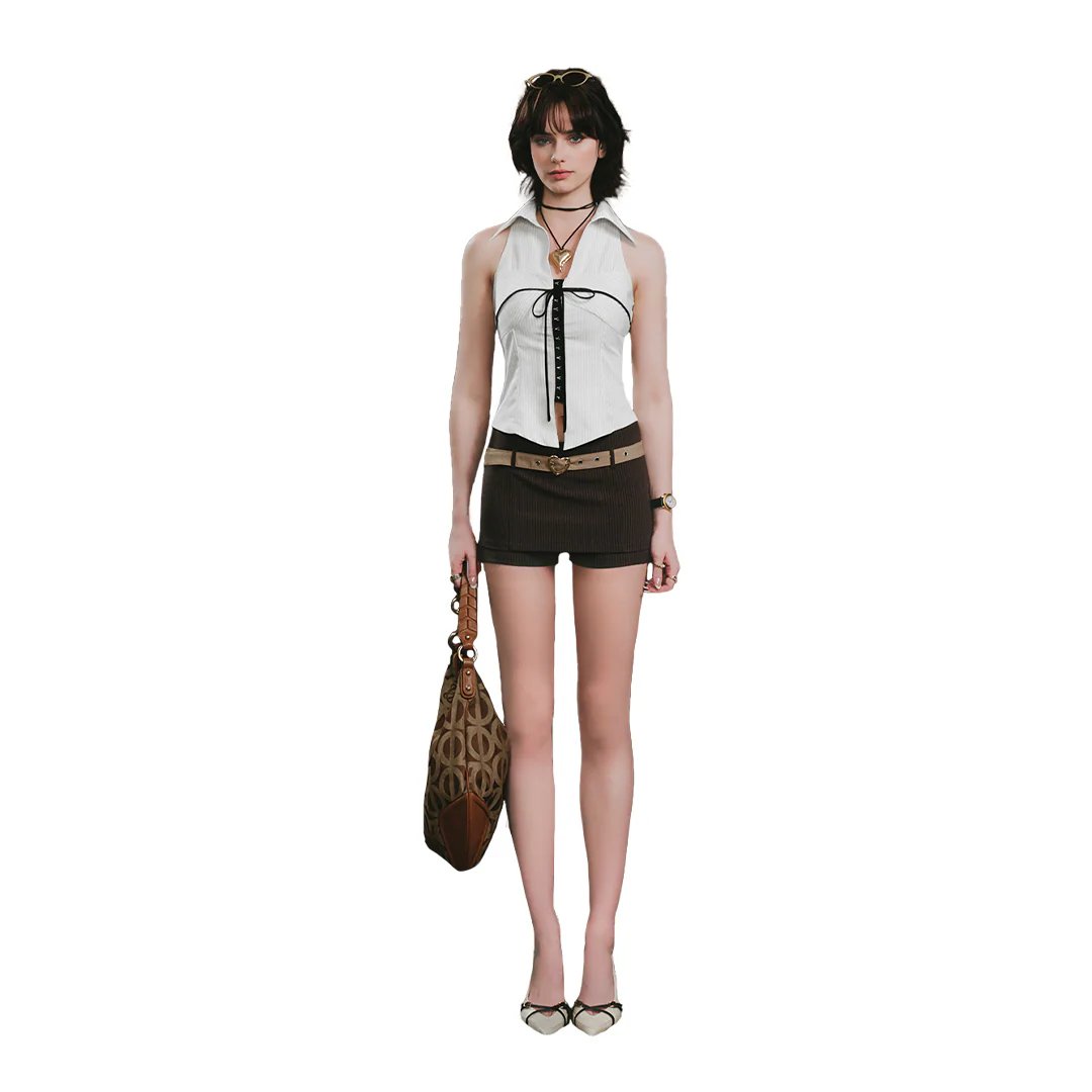 AIAI OFFICIAL Ivy Halter Top 綁帶設計背心式掛脖上衣