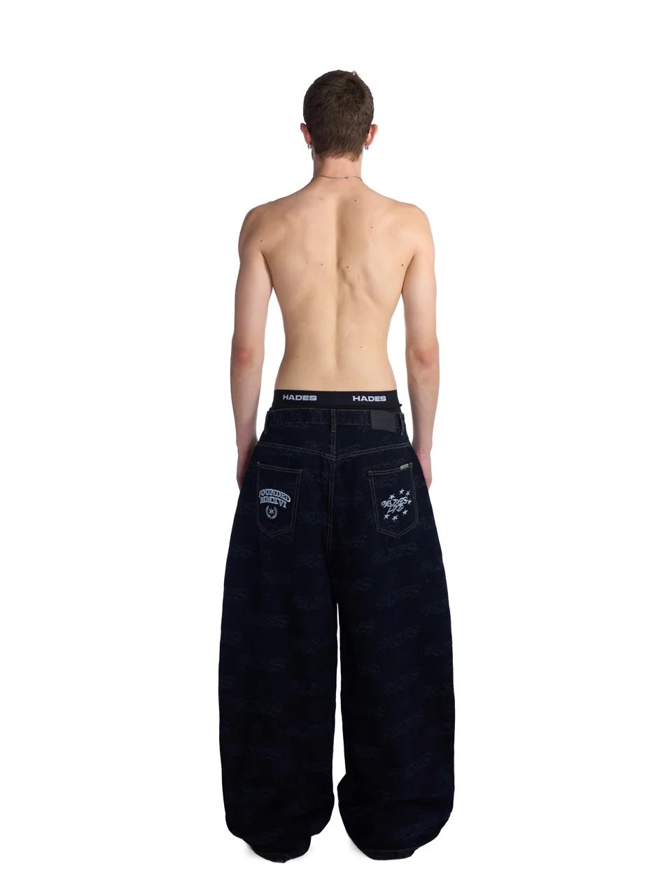 HADES Repeat Script Loose Fit Jeans