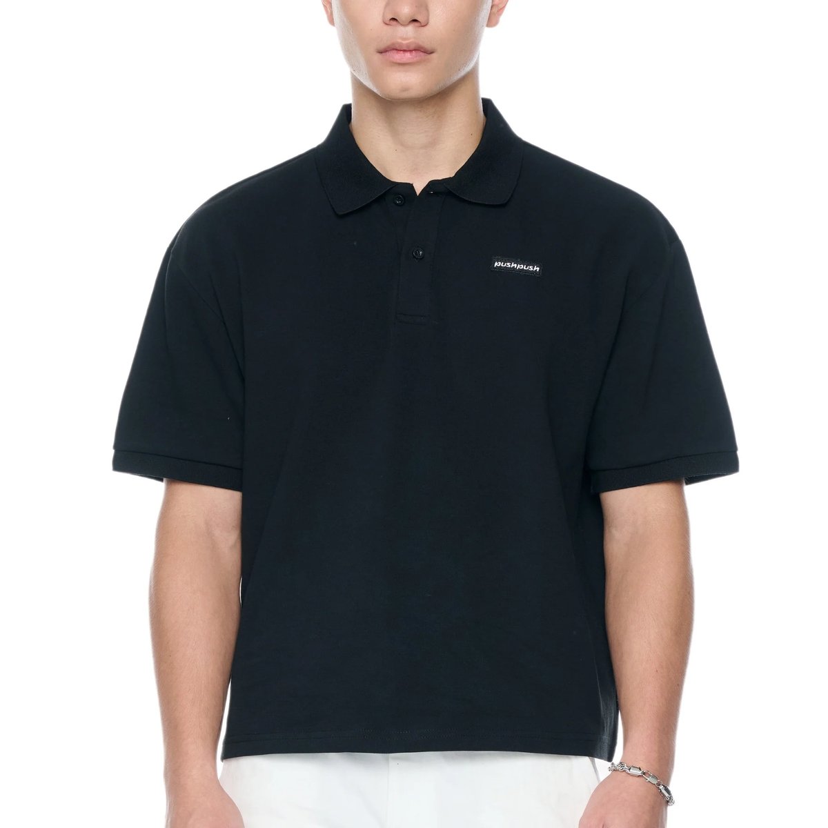 PUSH PUSH PP JAY POLO Loose Fit Short Sleeve Polo Shirt