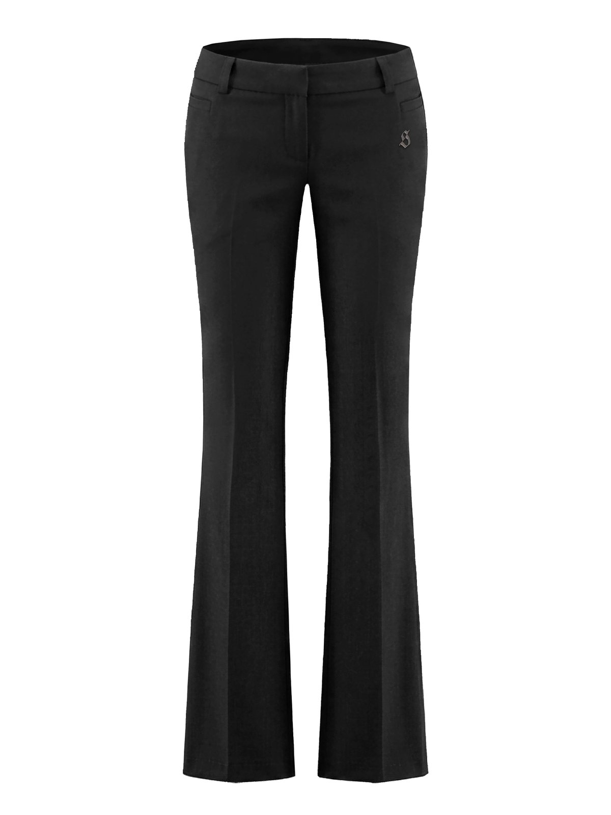 SISTERS Fennel Low-Waist Flared Trousers - Black
