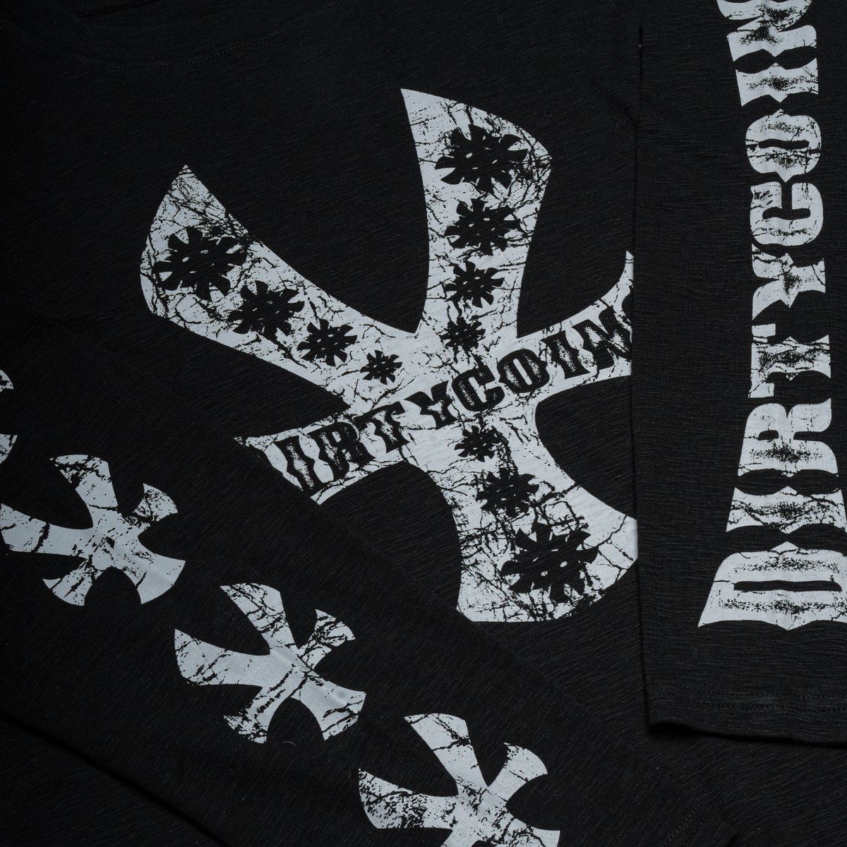 DIRTYCOINS Dico Y Logo 條紋長袖 T-shirt