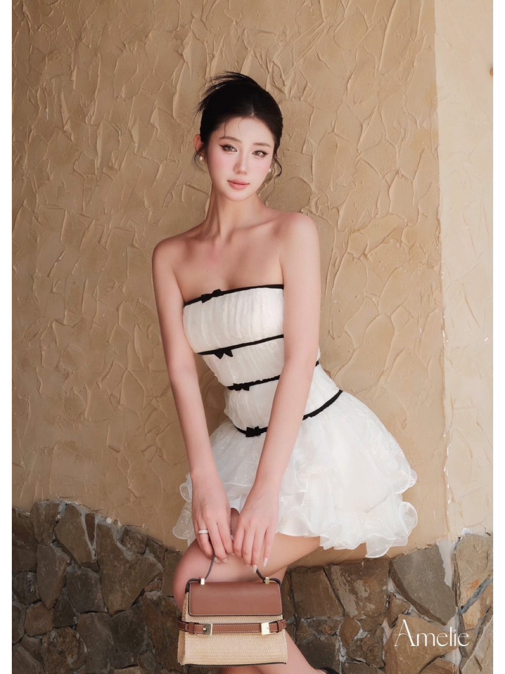 Amelie SASAH DRESS 甜美風 抹胸連身裙