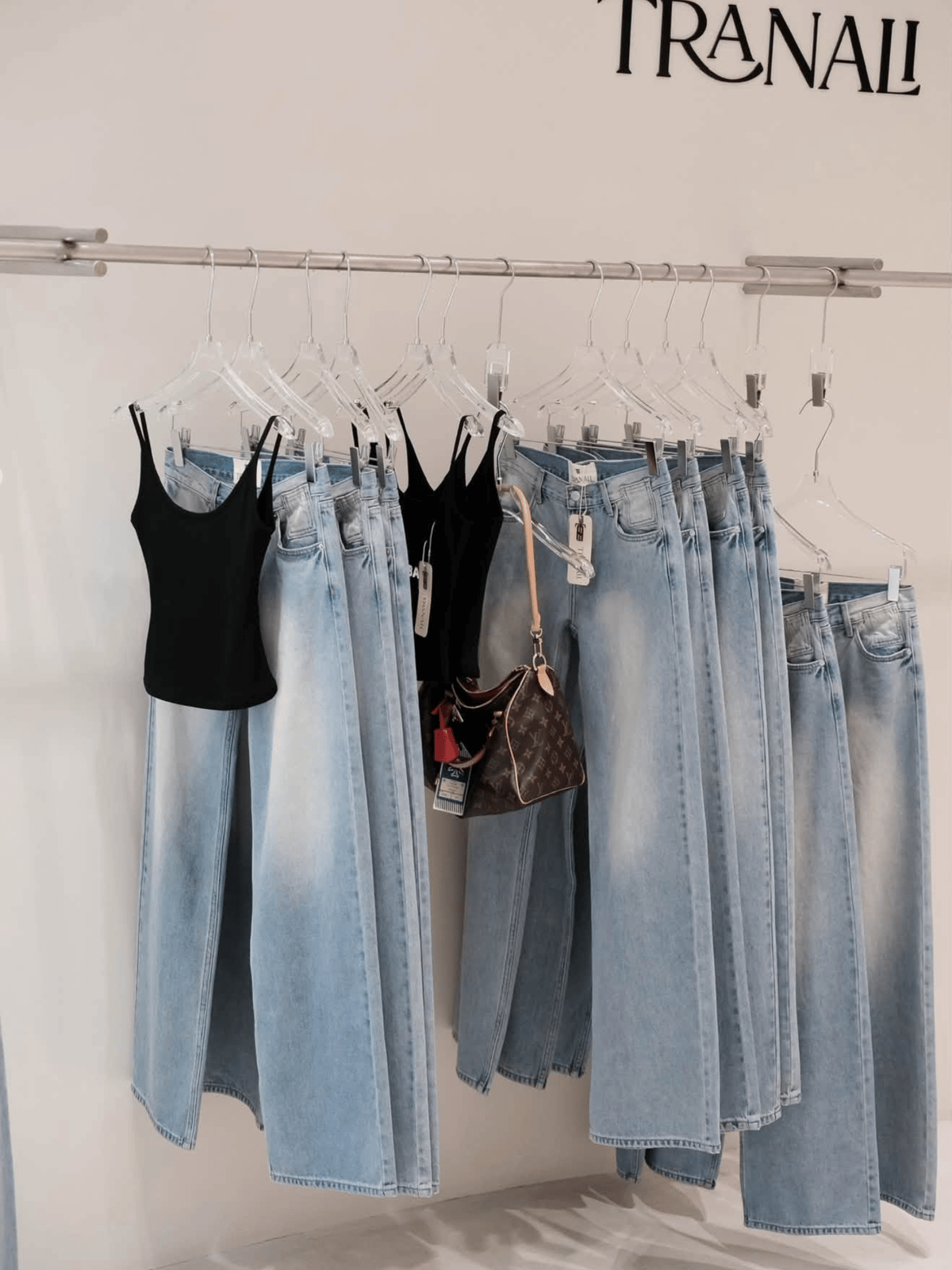 Tran Ali Light Blue Wide Leg Jeans