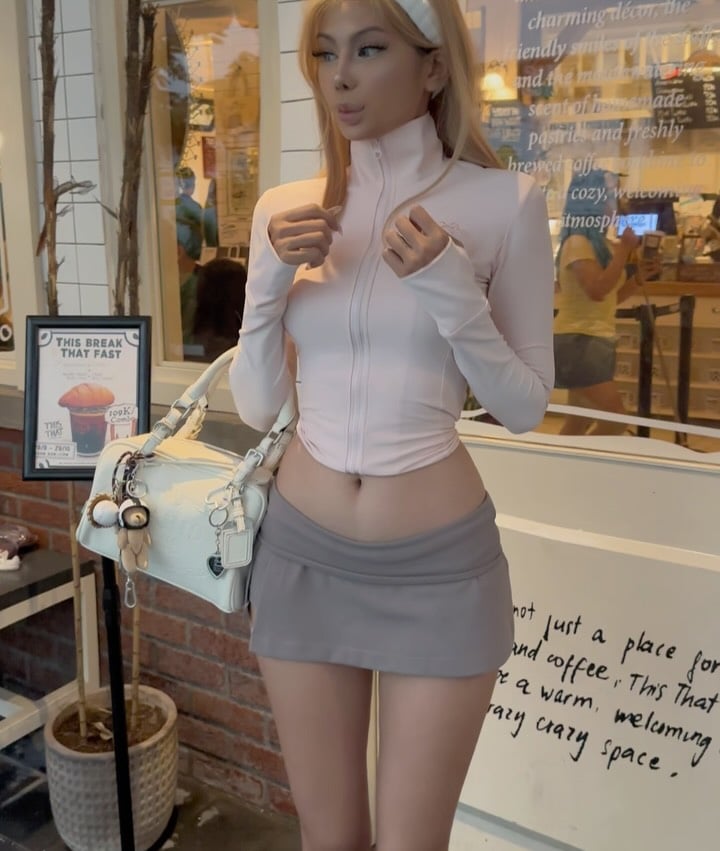 Bandarsaya Nana Skirt 2.0 Grey Dual-Waist Mini Skirt