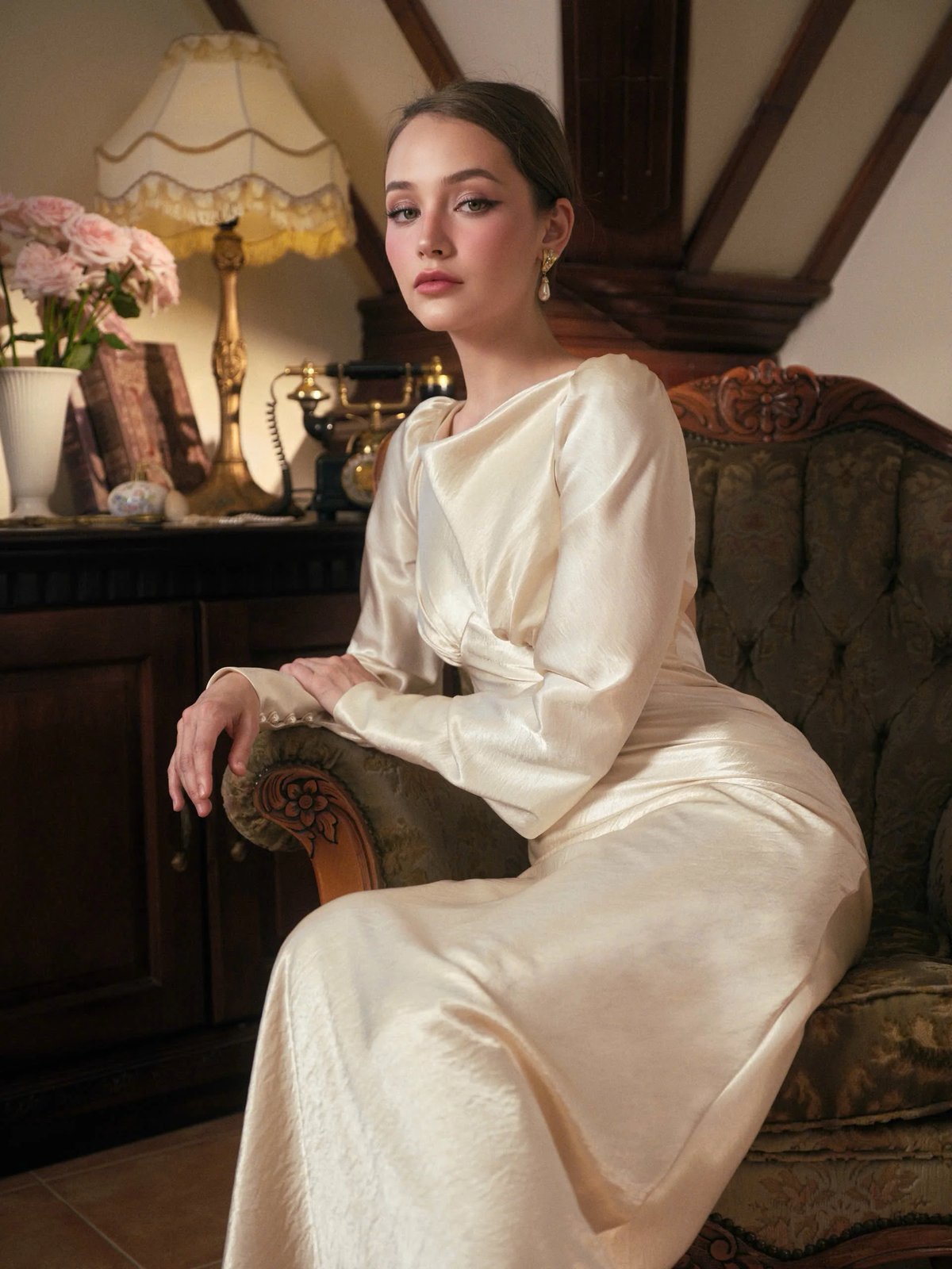 KISSERINE VIOLETTE Dress - Ivory White