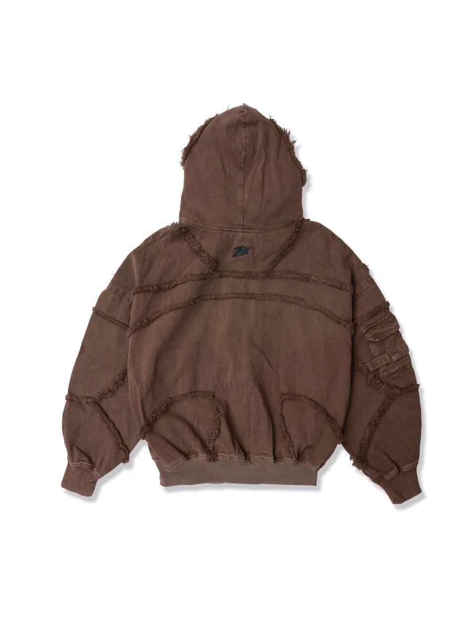 HADES Industrial Edge Zip-up Hoodie - Brown
