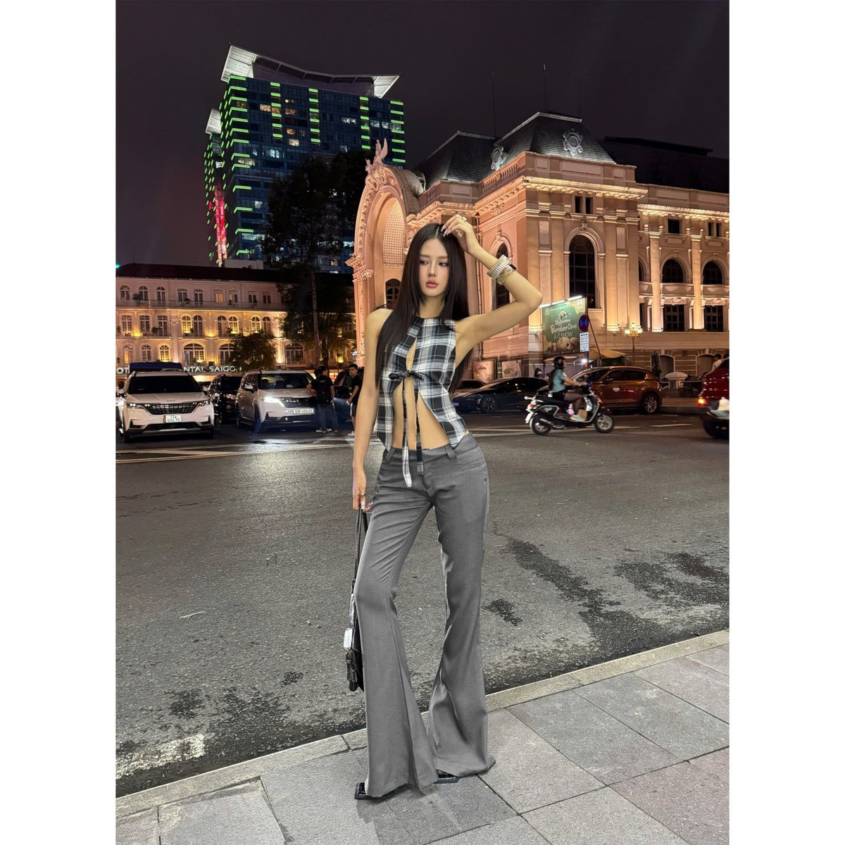 KILL SYSTEM JARIN Low Rise Flared Trousers