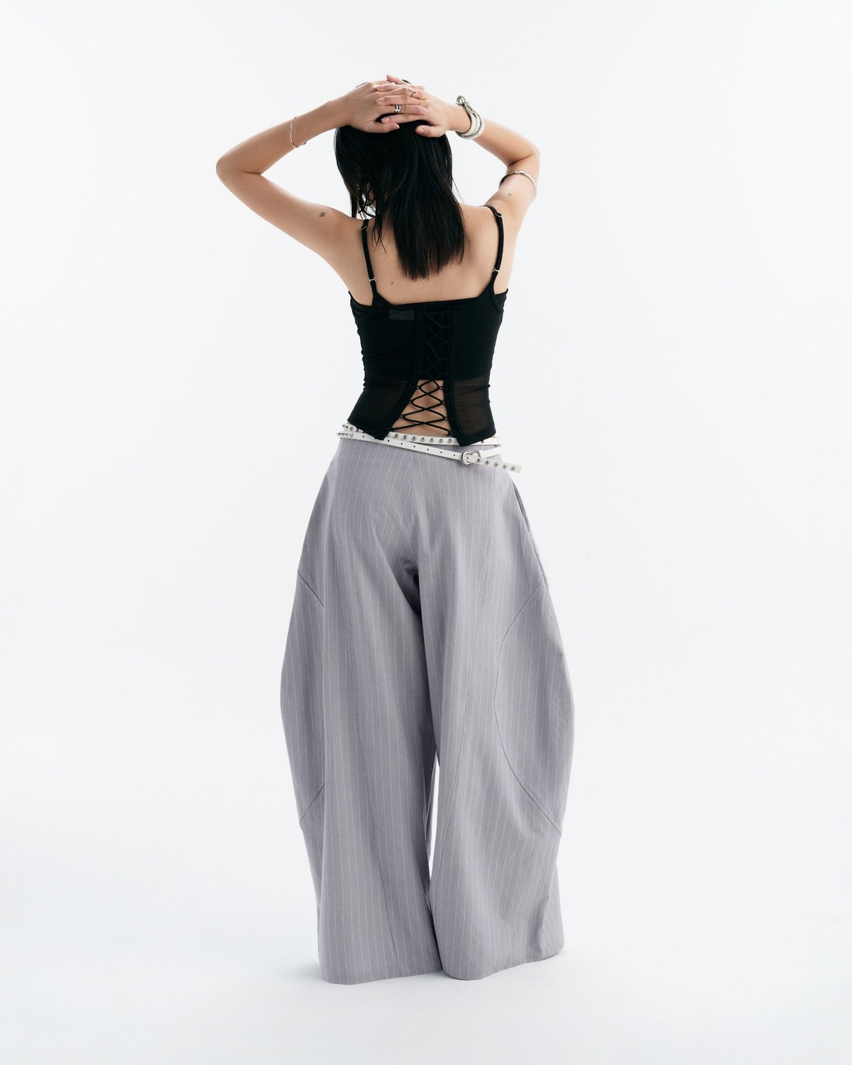Bunnyhill MELIOS Mesh Corset Top - Black