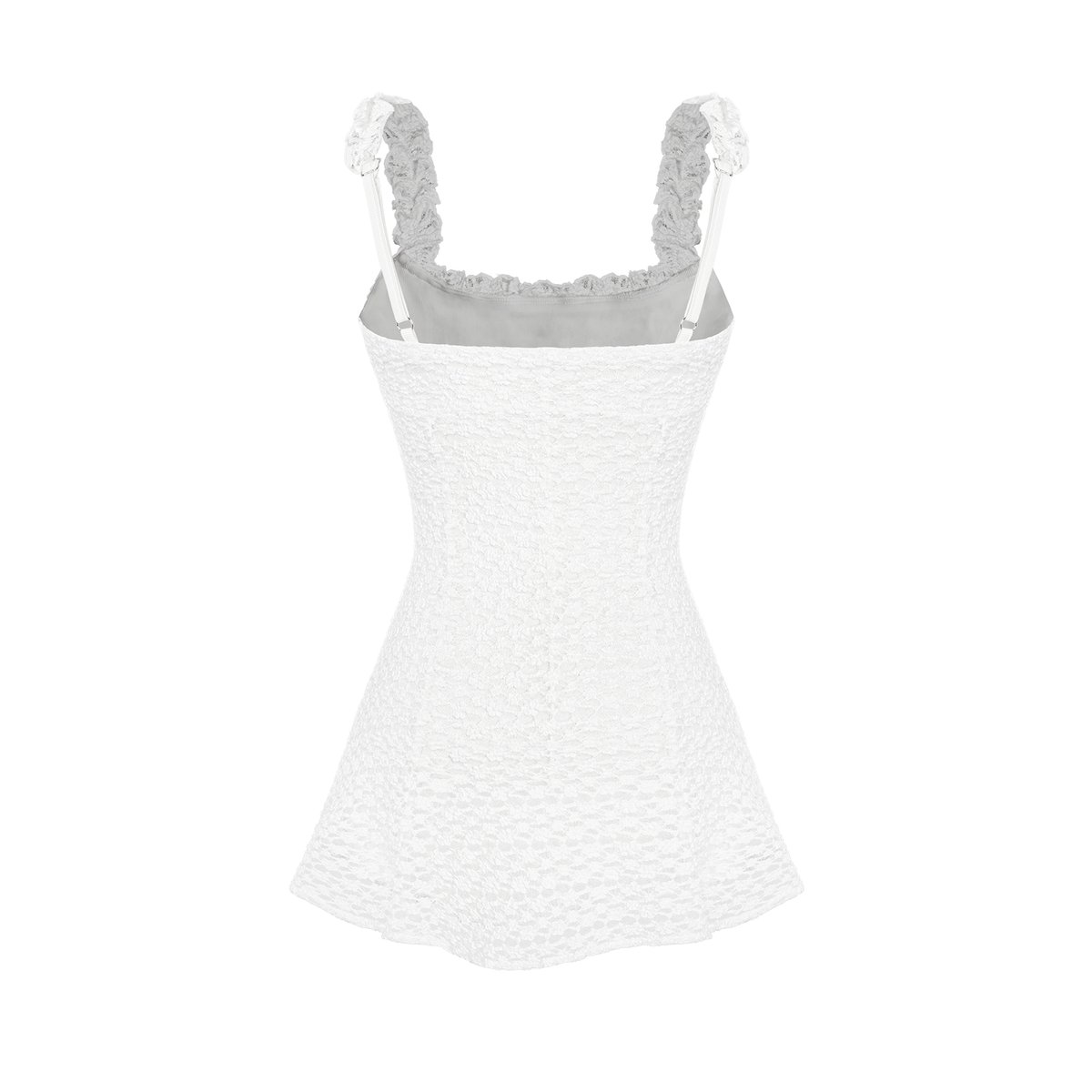 DKMV Mira Floral Lace Spaghetti Strap Dress