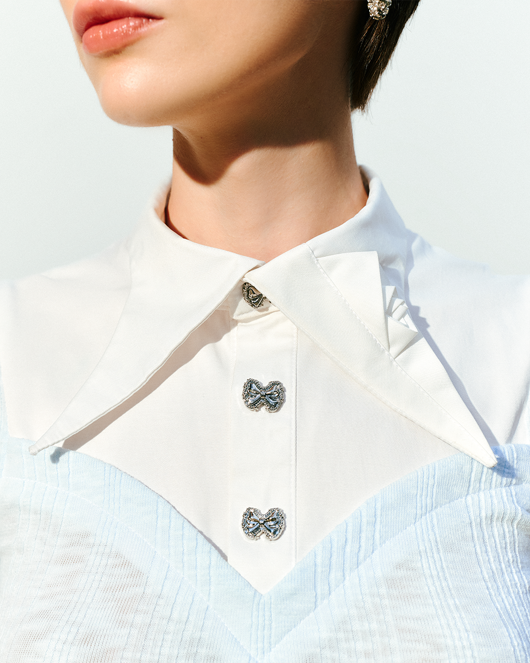 DEAR JOSÉ Hold Me Longer Knit Top - Blue