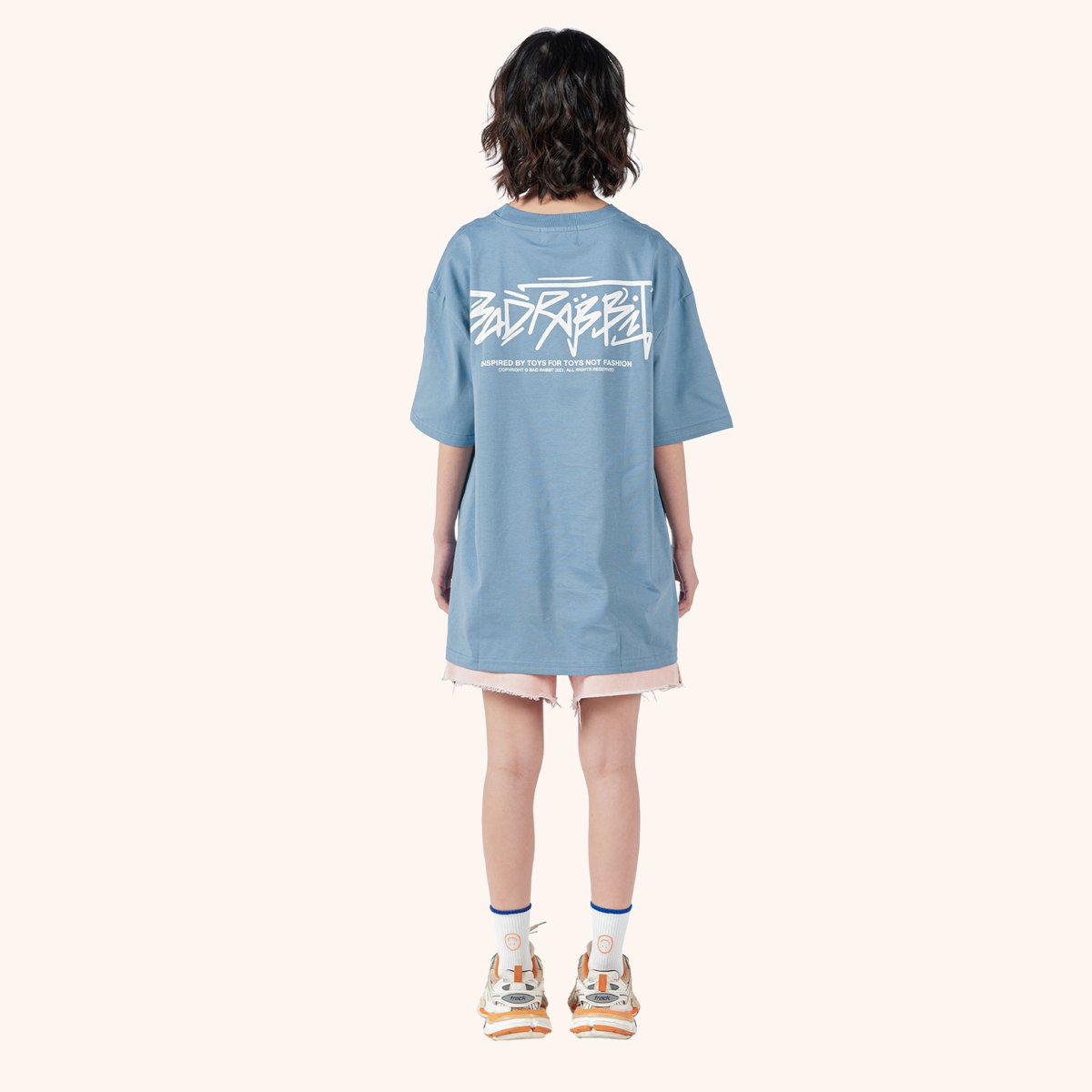 BAD RABBIT LEGO RABBIT Graphic Oversized T-Shirt
