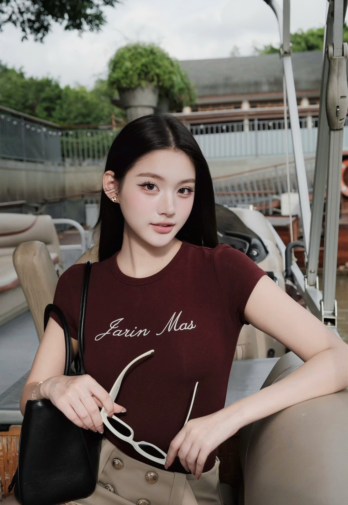 CHOU CHOU Farin Mas 印花短袖 T-shirt