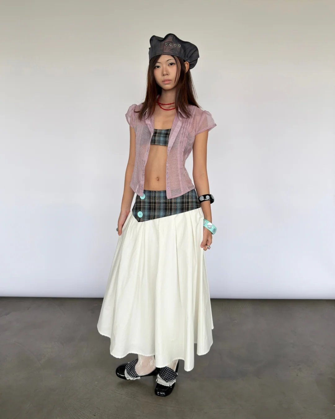 MISTY SHIRT Sheer Short Sleeve Shirt