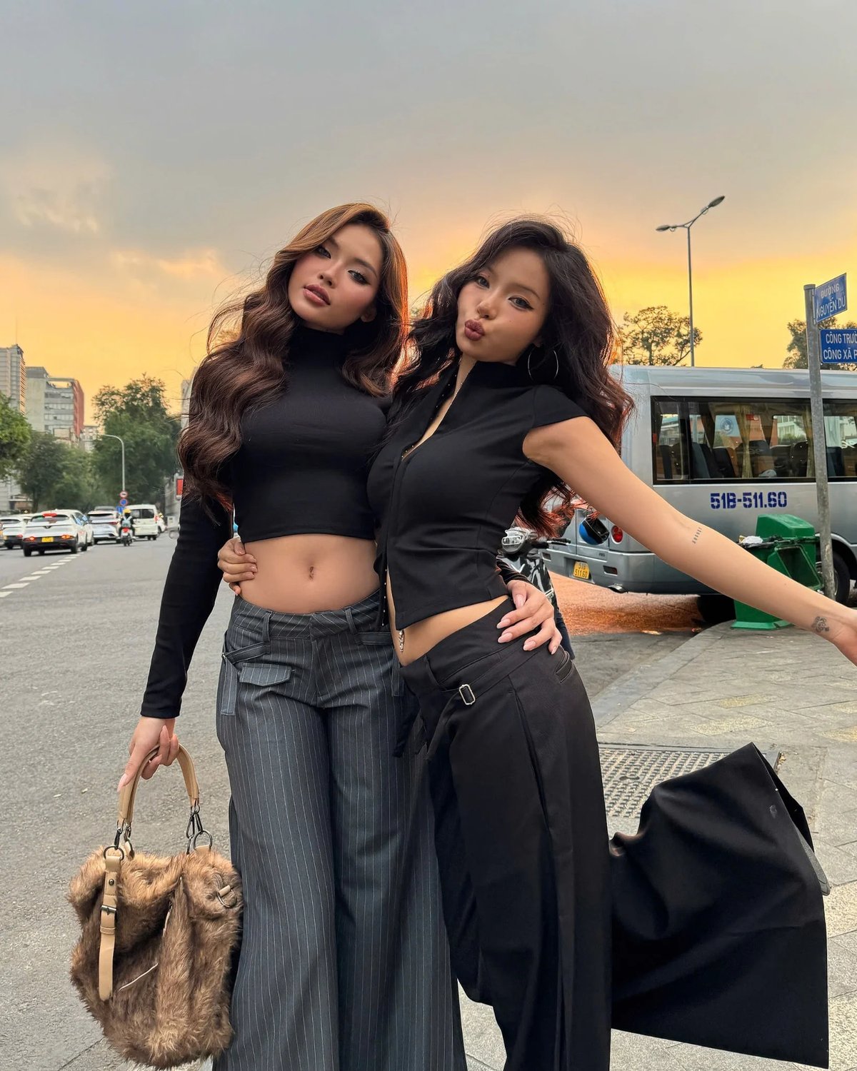 KILLSYSTEM JIRA Low Waist Wide Leg Trousers