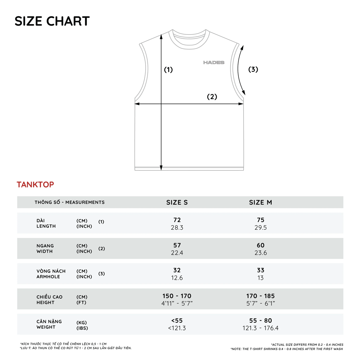 HADES Champion Tank Top - Black