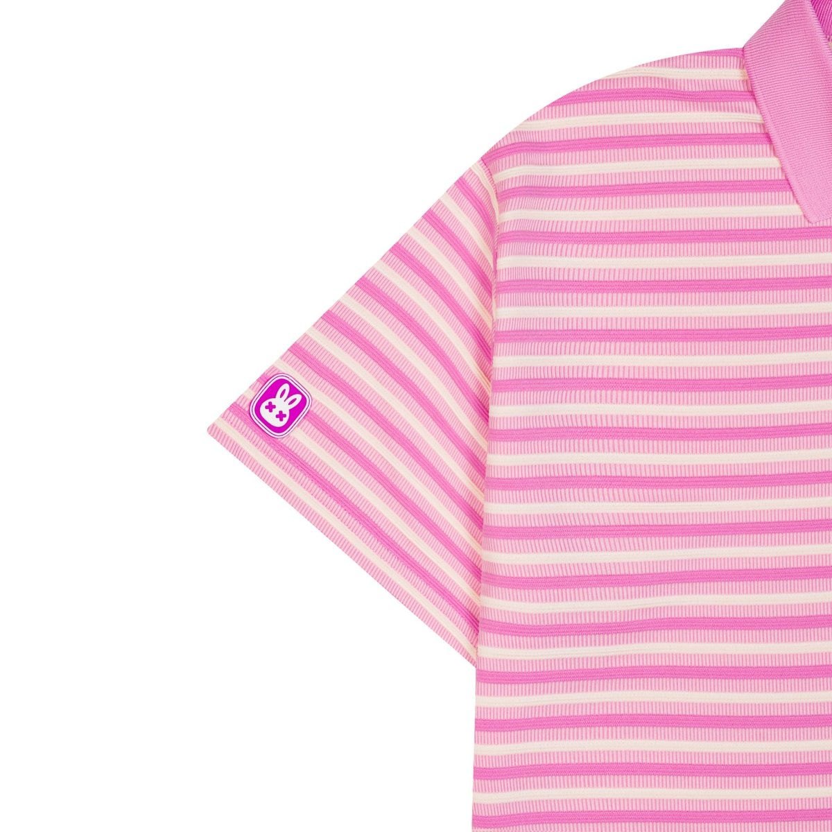 BAD RABBIT Sweetie Rabbit 條紋翻領 Polo 上衣
