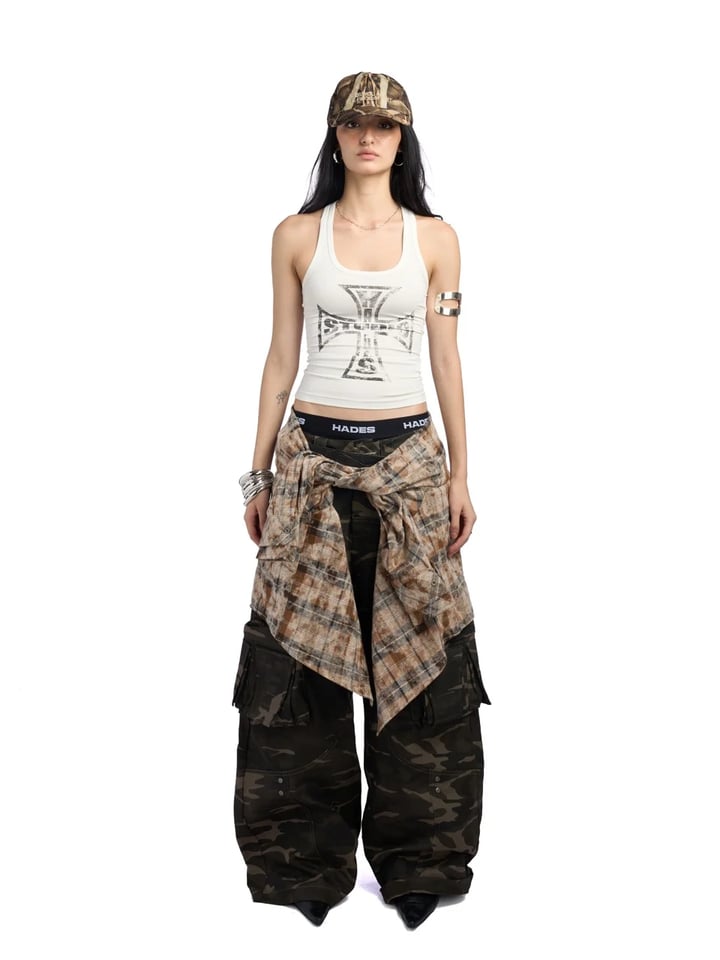 HADES Salvation Graphic Racerback Tank Top