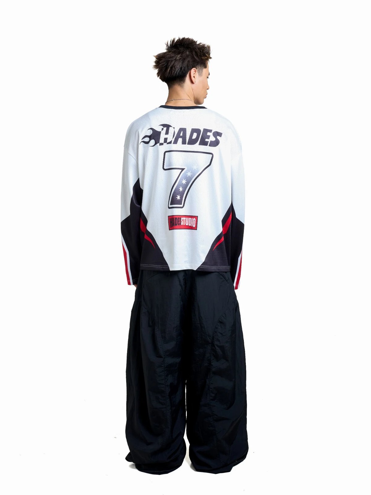 HADES Racing Team 賽車風格印花長袖上衣