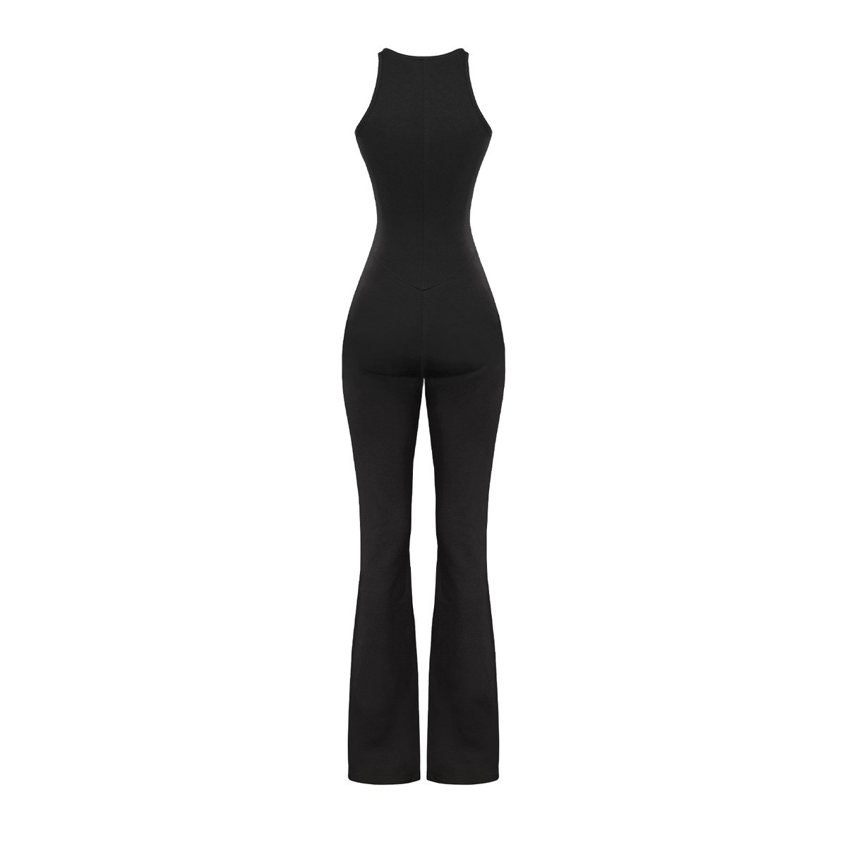 SISTERS Khales Zip-Front Flared Jumpsuit