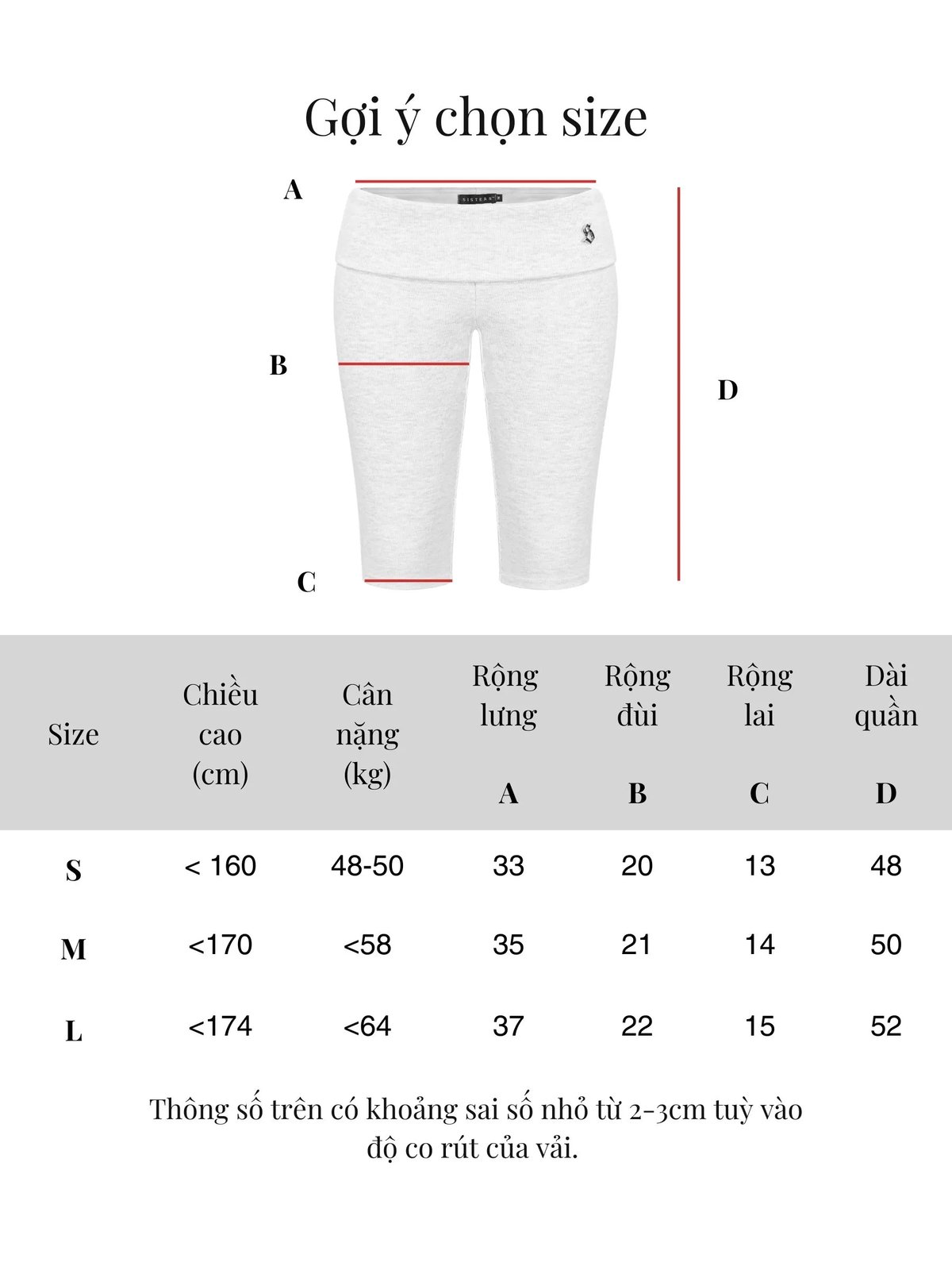 SISTERS Juliana Fold-over Waist Bodycon Mid-length Shorts - Light Grey