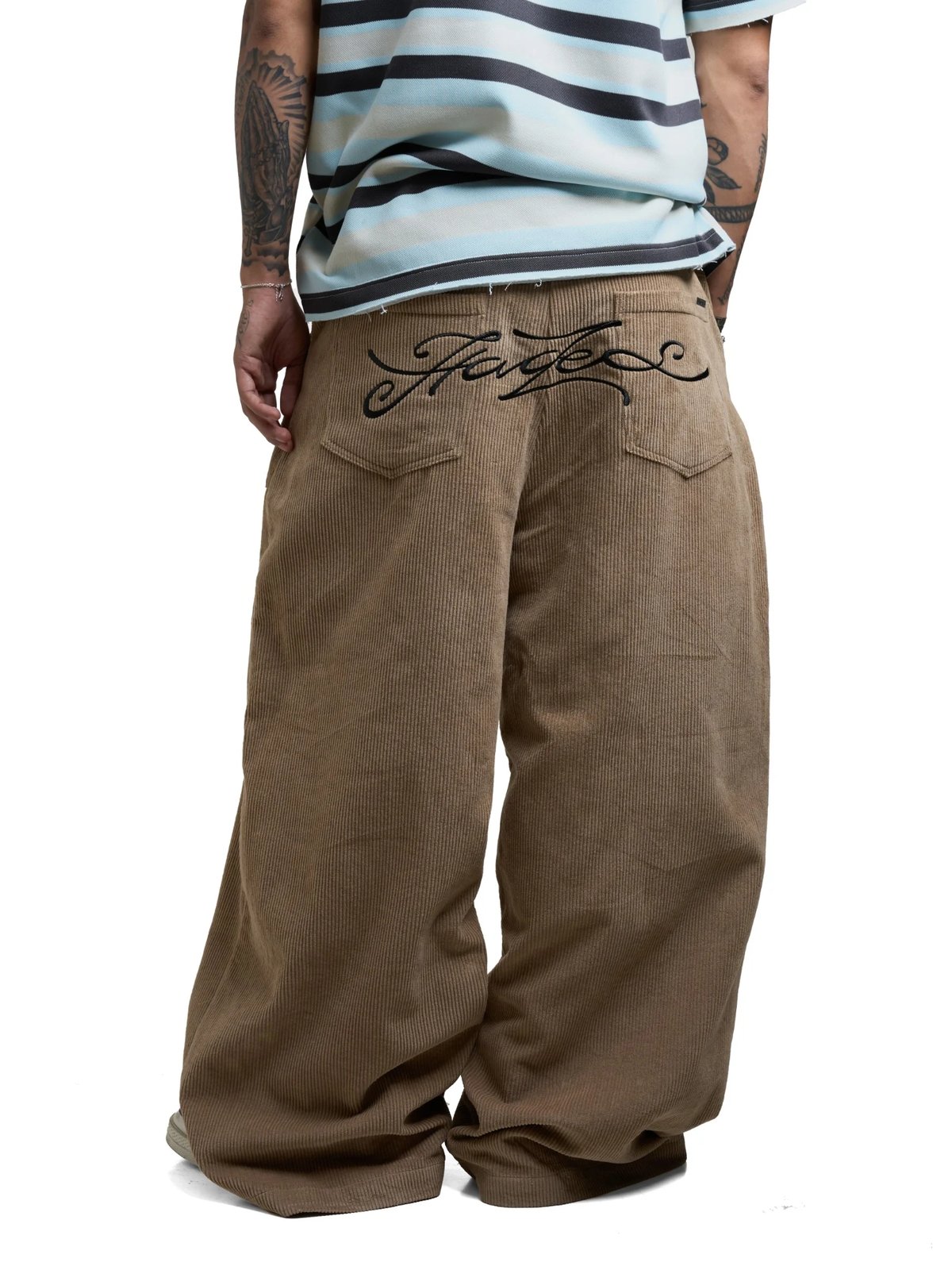 HADES Sepia Serenity Corduroy Wide Leg Pants - Brown