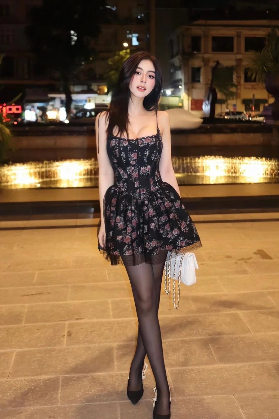 JUBIN SERENITY 花卉束身裙