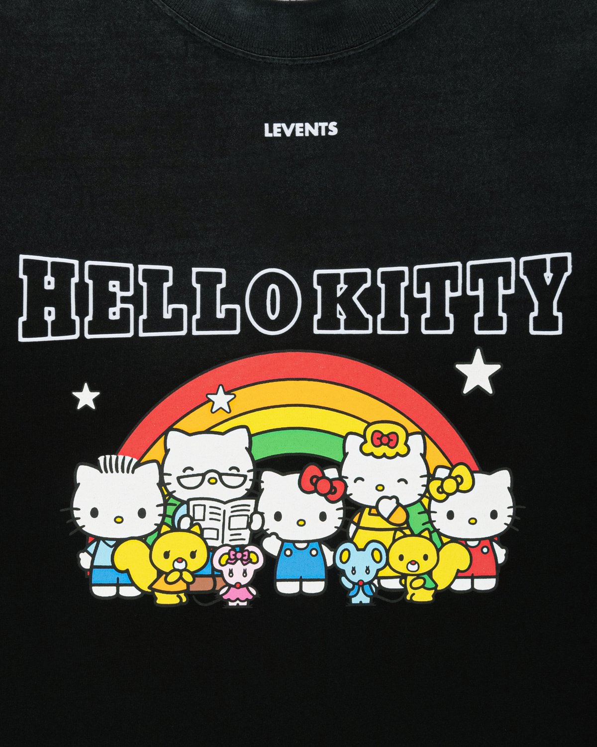 Levents® x Hello Kitty 彩虹圖案半寬鬆版 T-Shirt