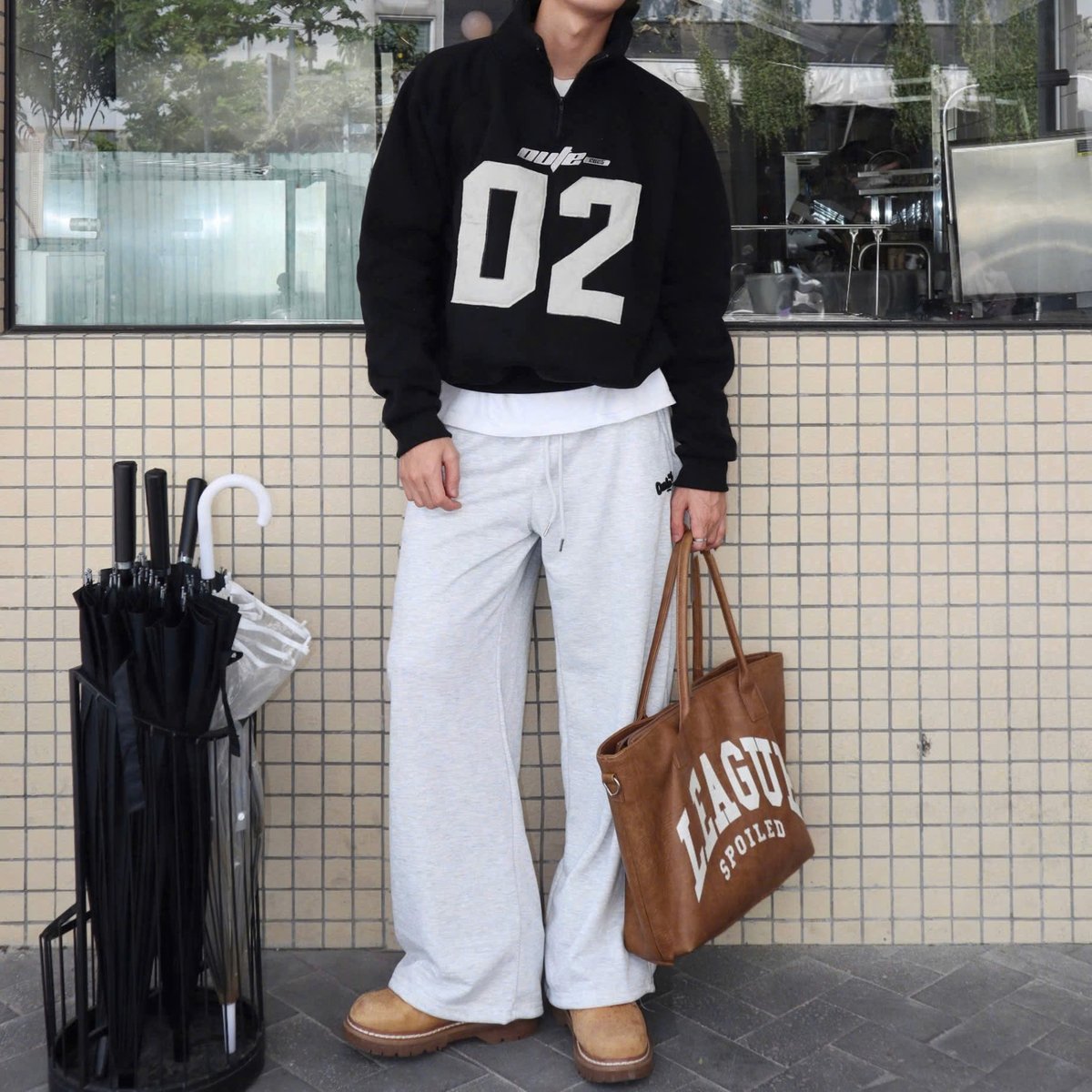 OUTERITY Outestu Wide Leg Fleece Sweatpants