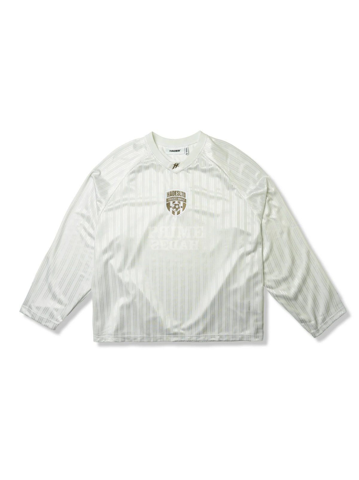 HADES Captain Jersey 運動條紋長袖衫 - 白色