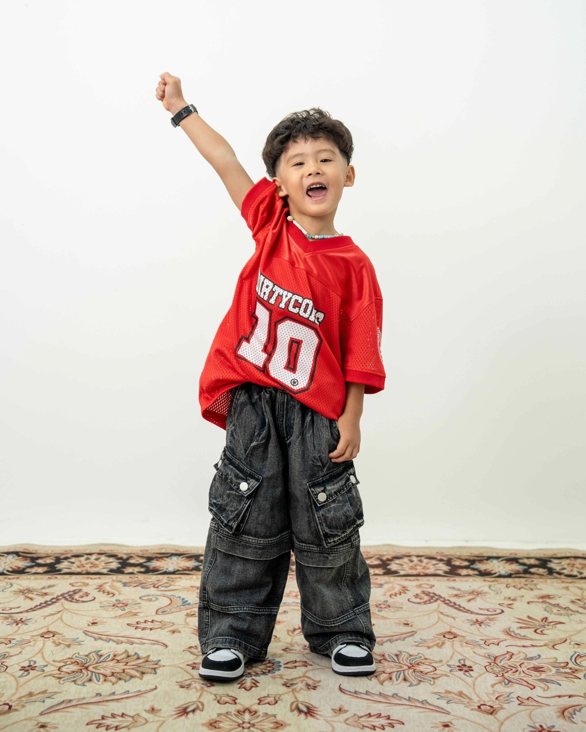 DIRTYCOINS Kids Logo Football Jersey 足球運動衫 - 紅色
